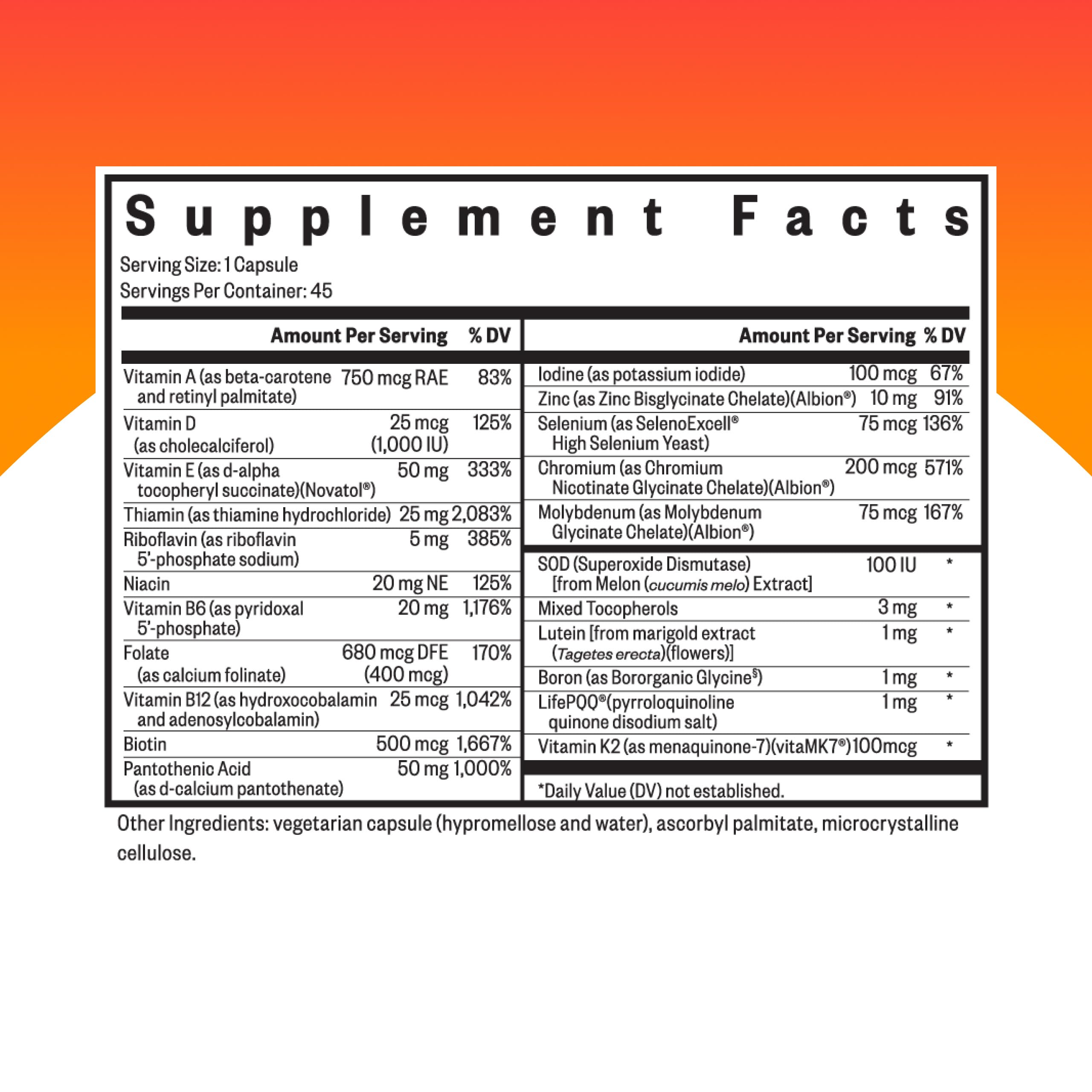 Close-up of easy-to-digest vegetarian capsules