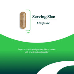 Capsules of Seeking Health ox bile 125 mg