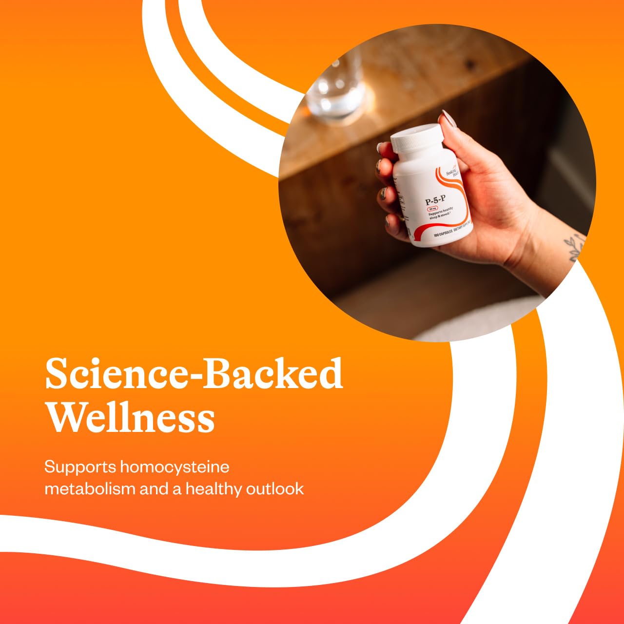 Vegetarian capsules of P5P vitamin B6 supplement