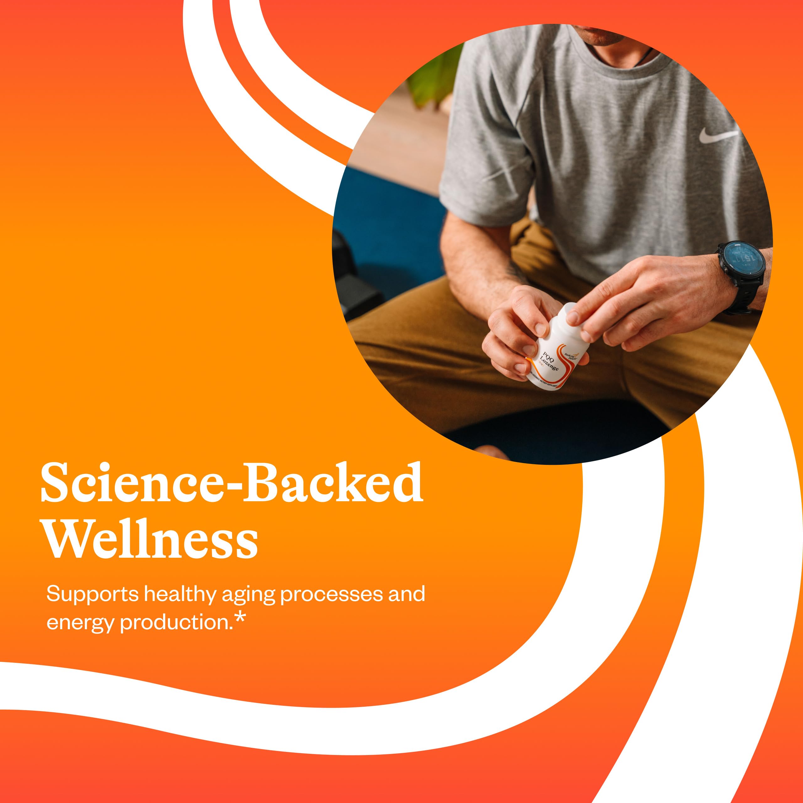 Seeking Health PQQ Lozenge dissolving on the tongue during routine use.