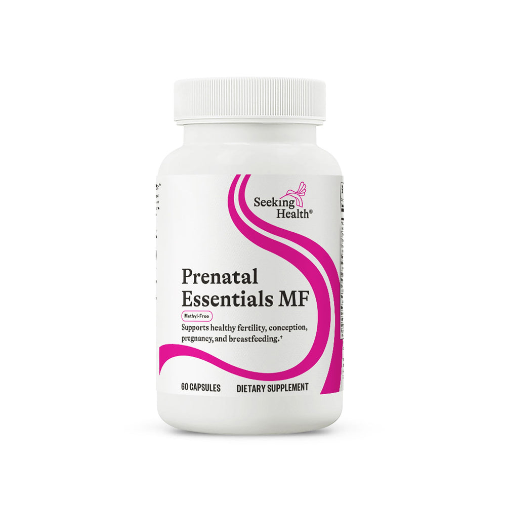Front packaging of Seeking Health Prenatal Essentials MF