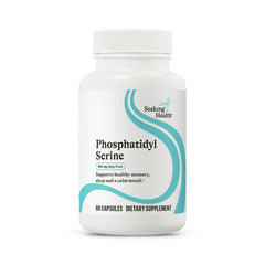 Bottle of Seeking Health Phosphatidyl Serine 100 mg from sunflower source, 60 capsules