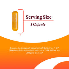 Close-up of Riboflavin riboflavin capsules in bottle