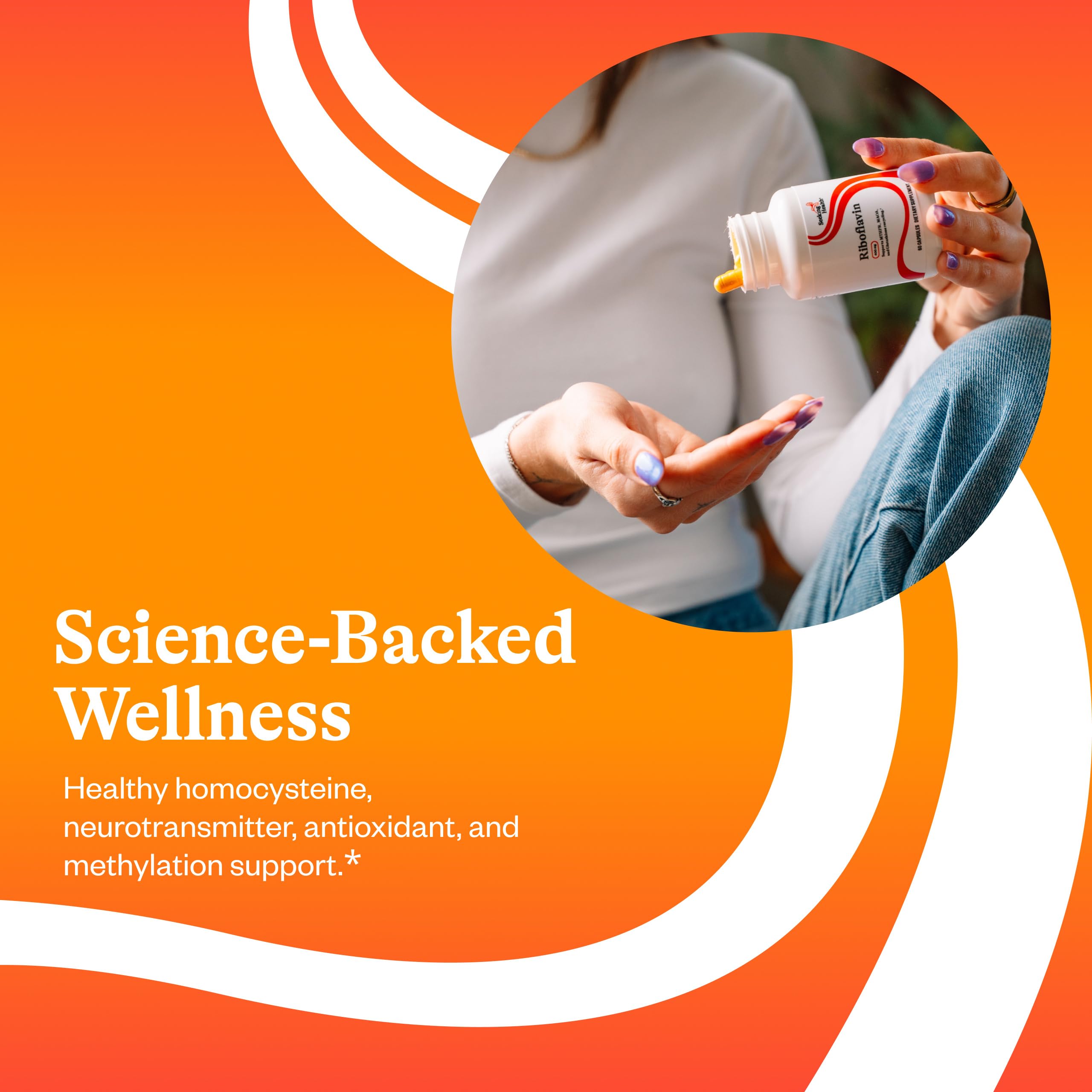 Supplement bottle for methylation and homocysteine support