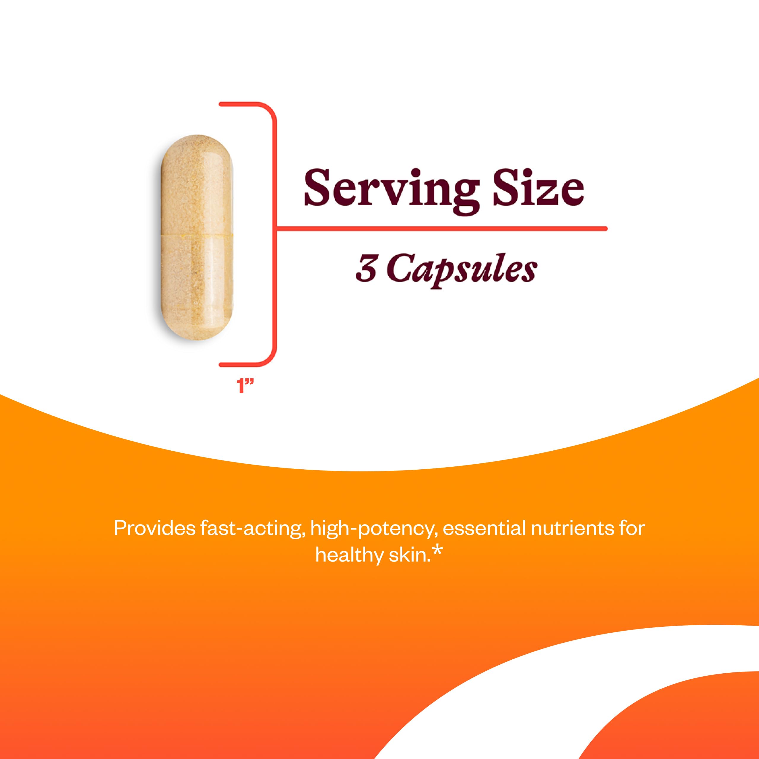 Label on Seeking Health Skin Nutrients bottle