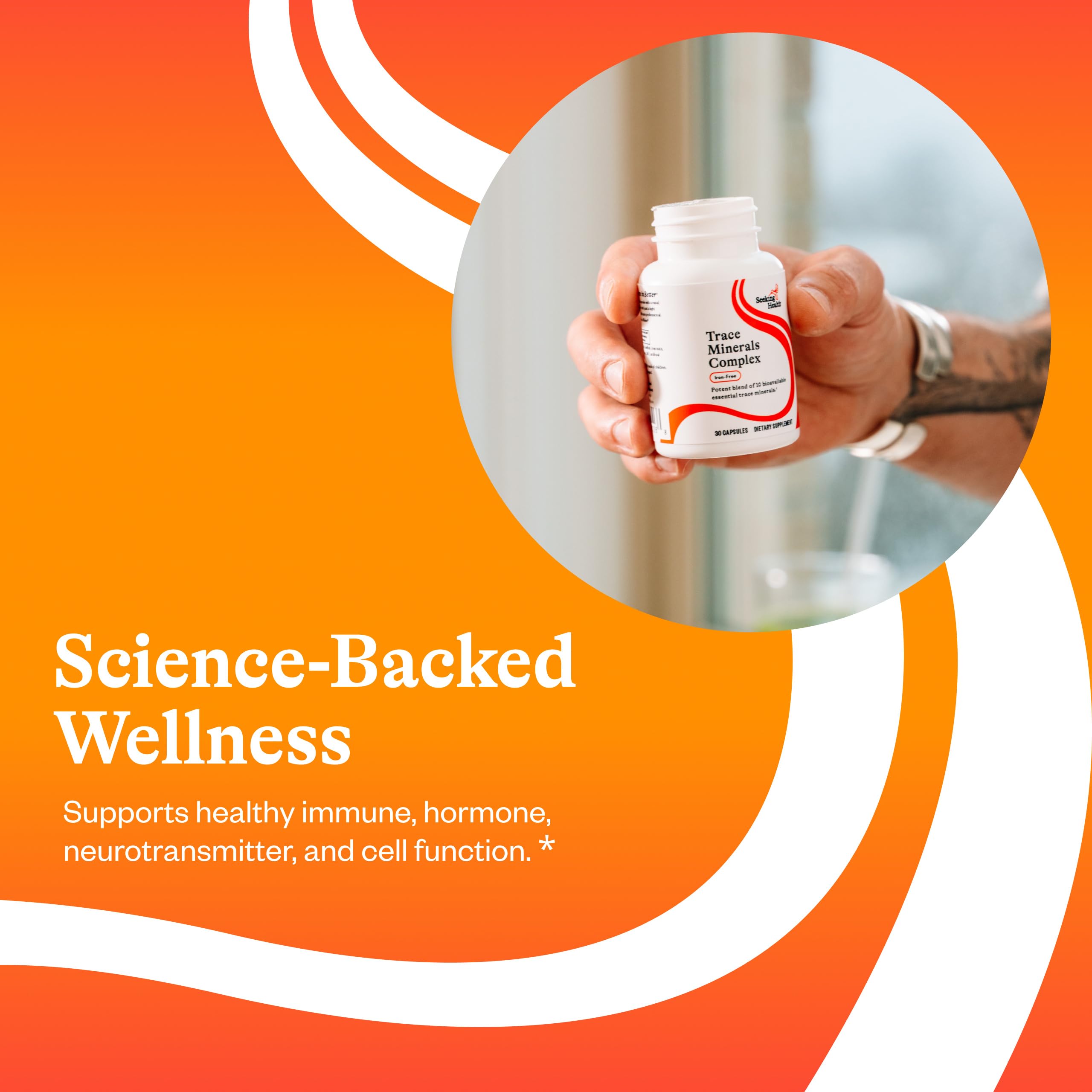 Graphic showing immune system and nervous system support