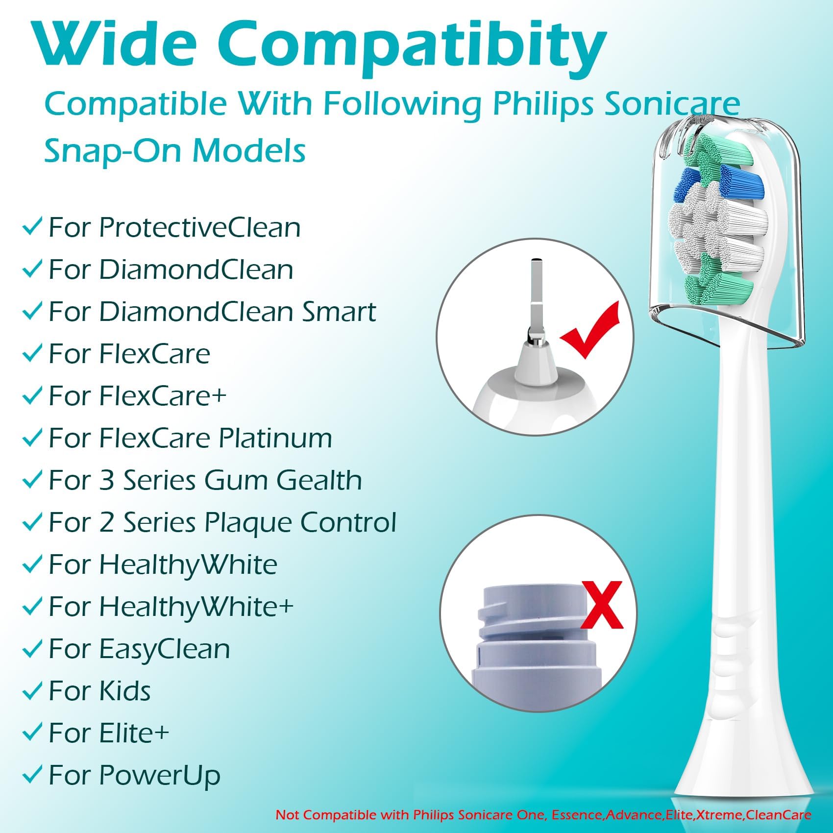 Travel-friendly SEEREIN replacement heads with cap for storage