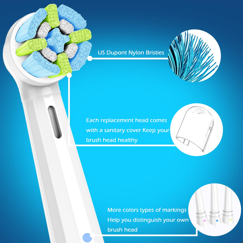 SEEREIN iO white replacement toothbrush head close-up