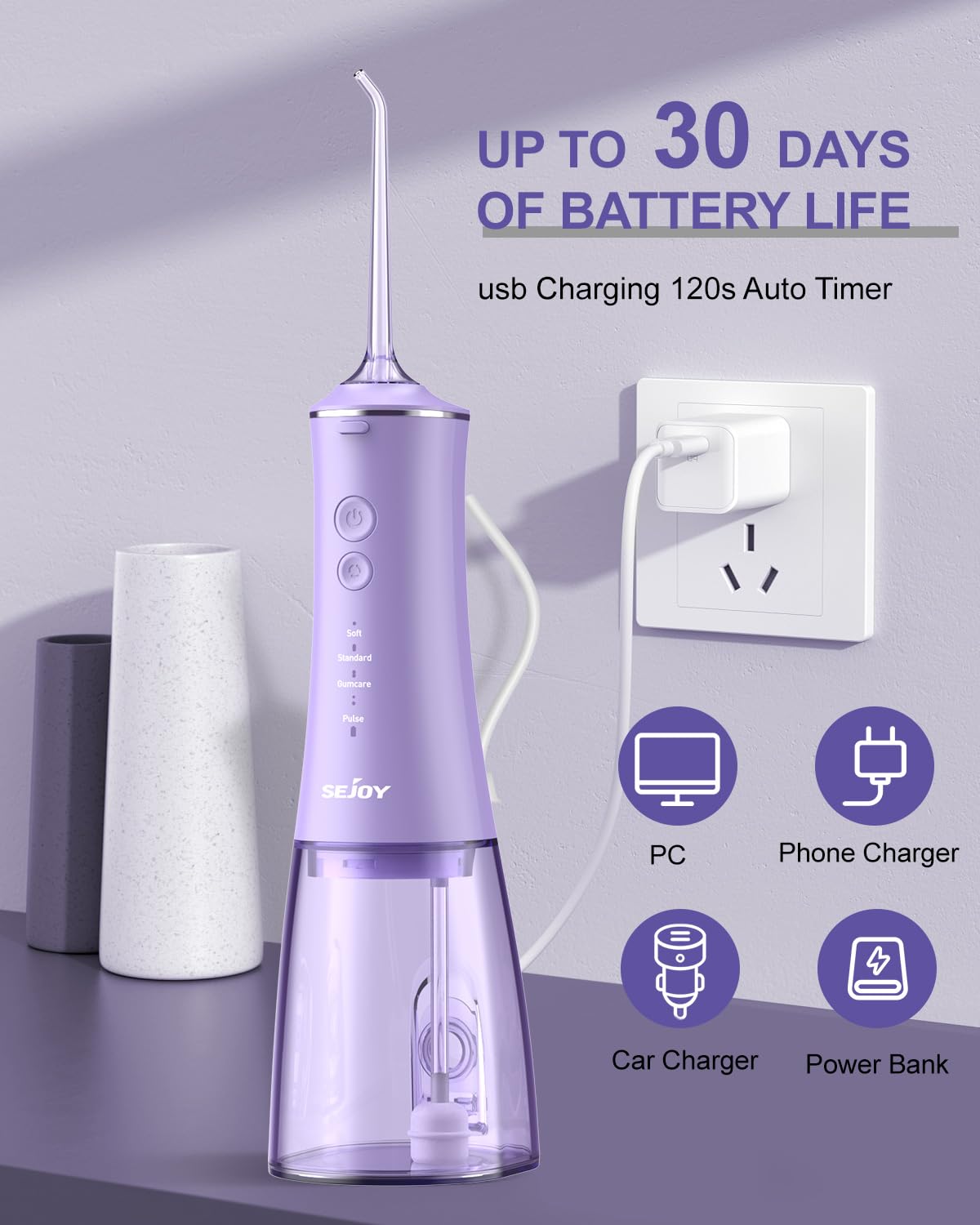 Compact travel-friendly design for home and on-the-go use