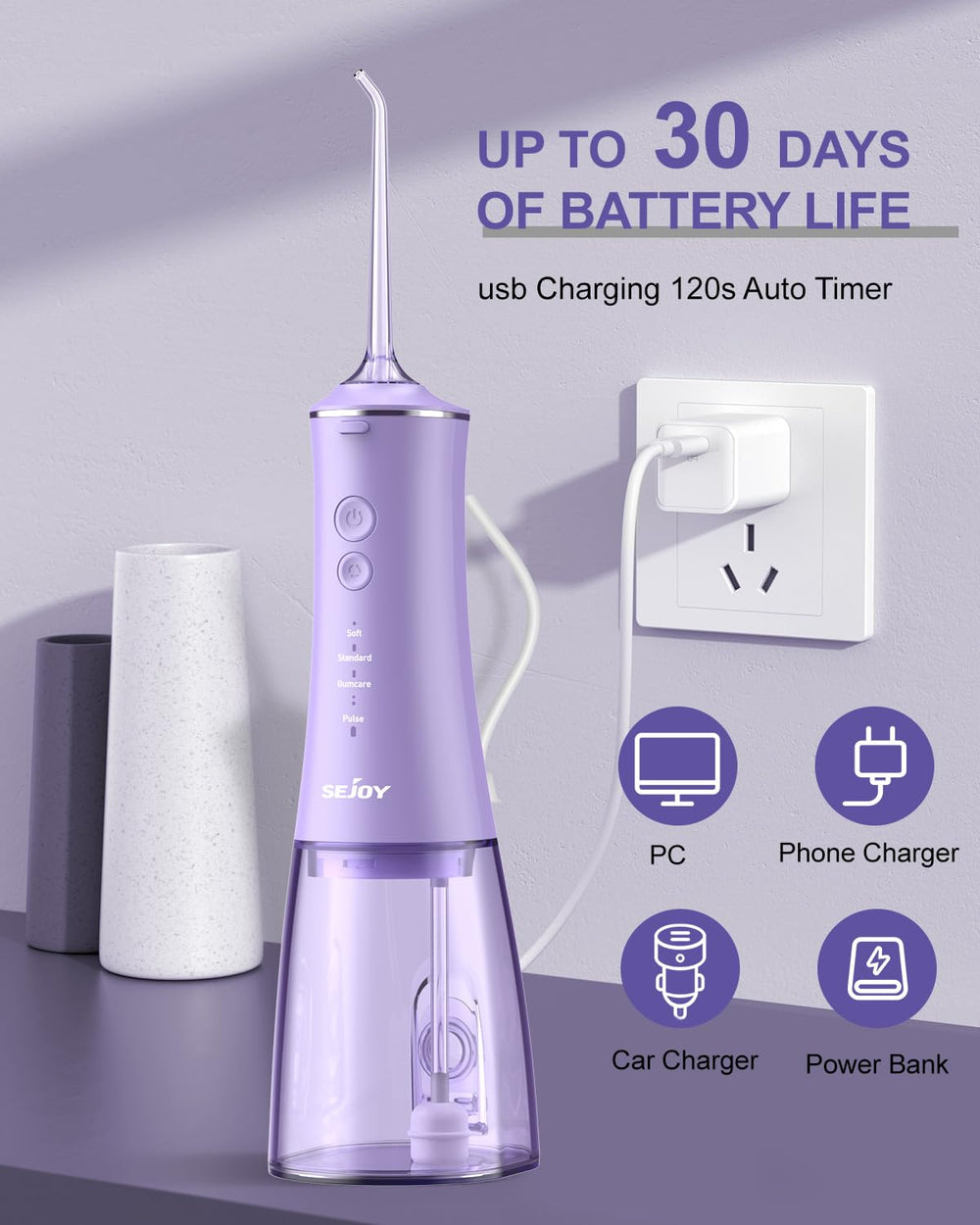 Compact travel-friendly design for home and on-the-go use