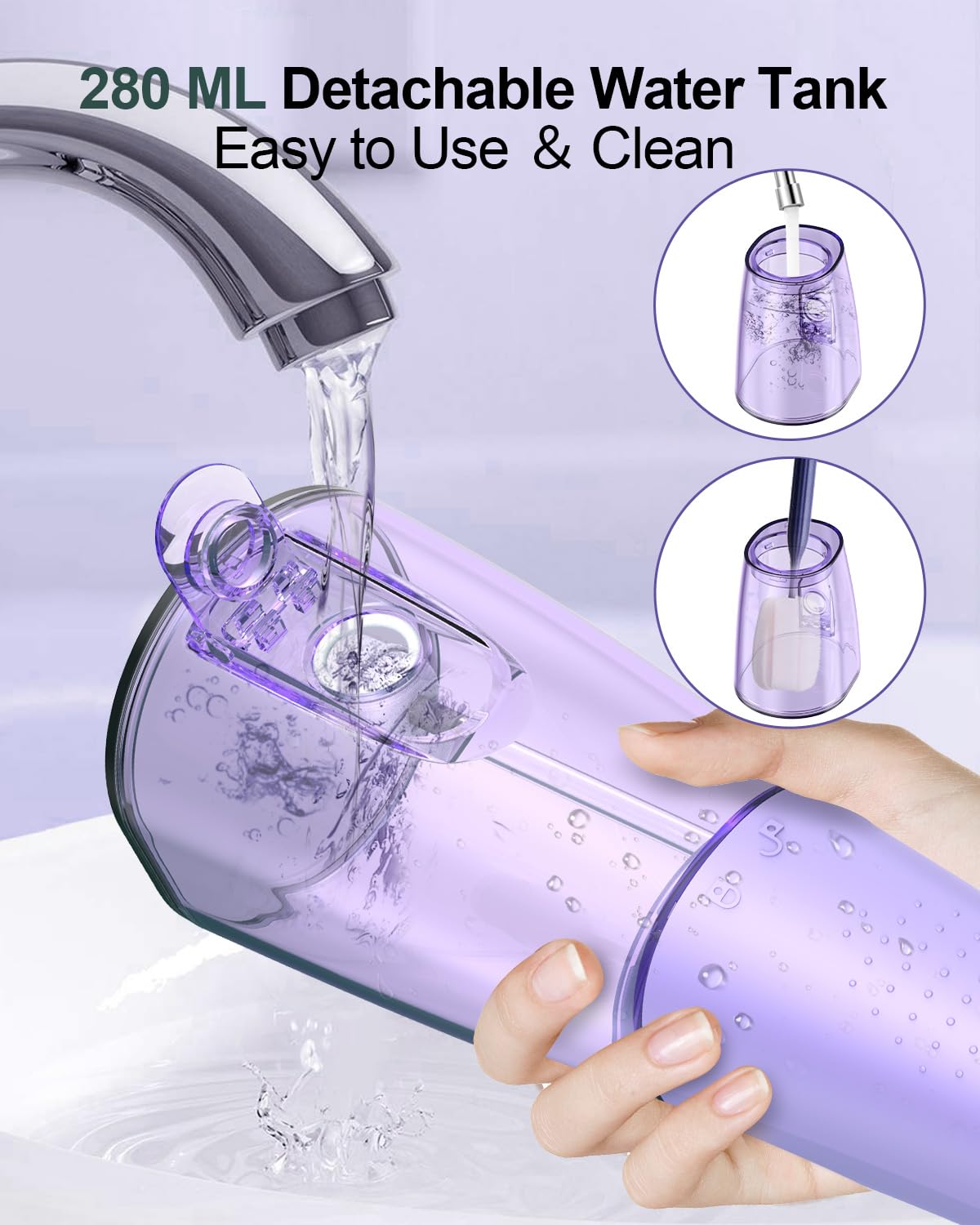 Ergonomic handle with interchangeable nozzle tips