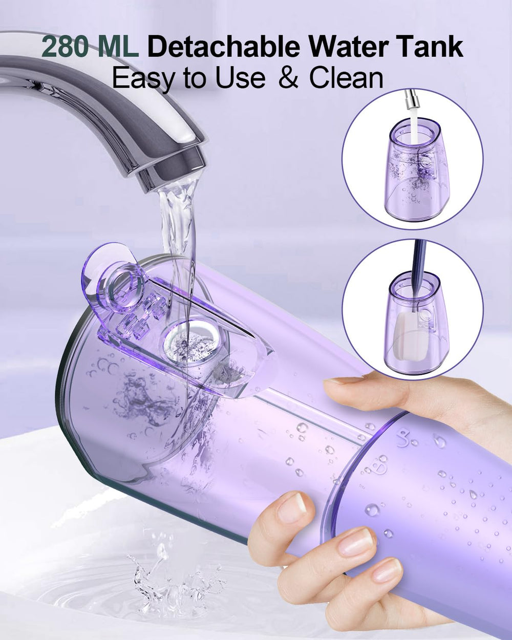 Ergonomic handle with interchangeable nozzle tips