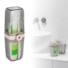 Sekuiby clear travel toothbrush case - front view