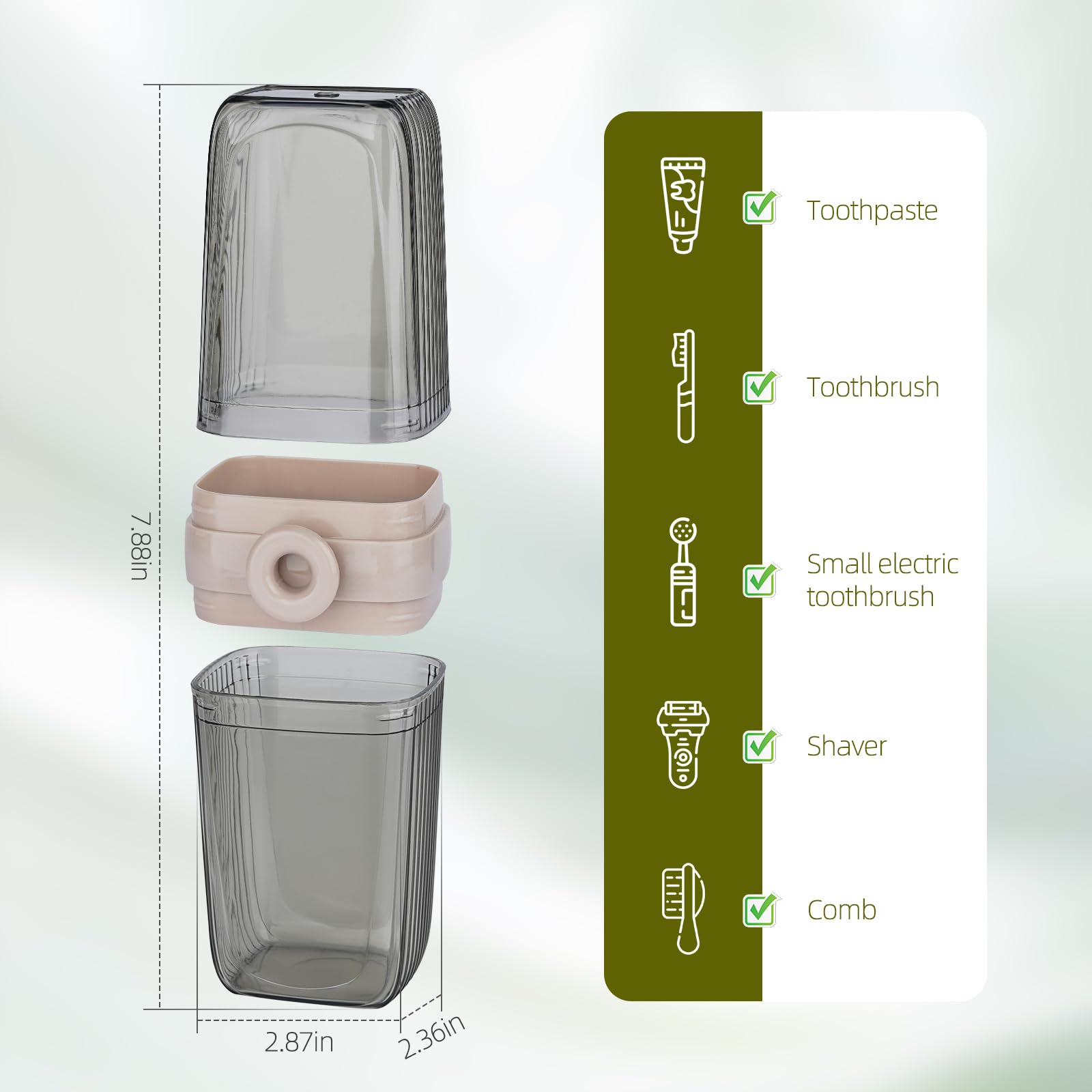Durable lightweight plastic construction of Sekuiby travel case
