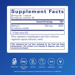 Close-up of Selenium (Citrate) capsules for immune support