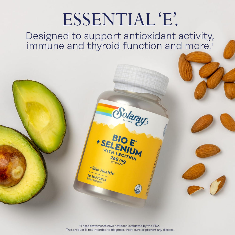 Graphic showing selenium and lecithin ingredients