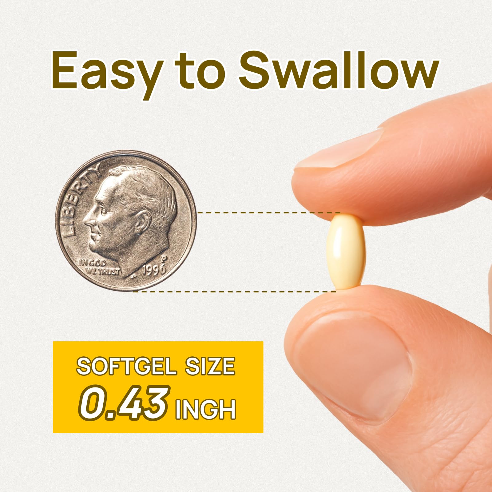 Front view of bottle with 120 softgels label