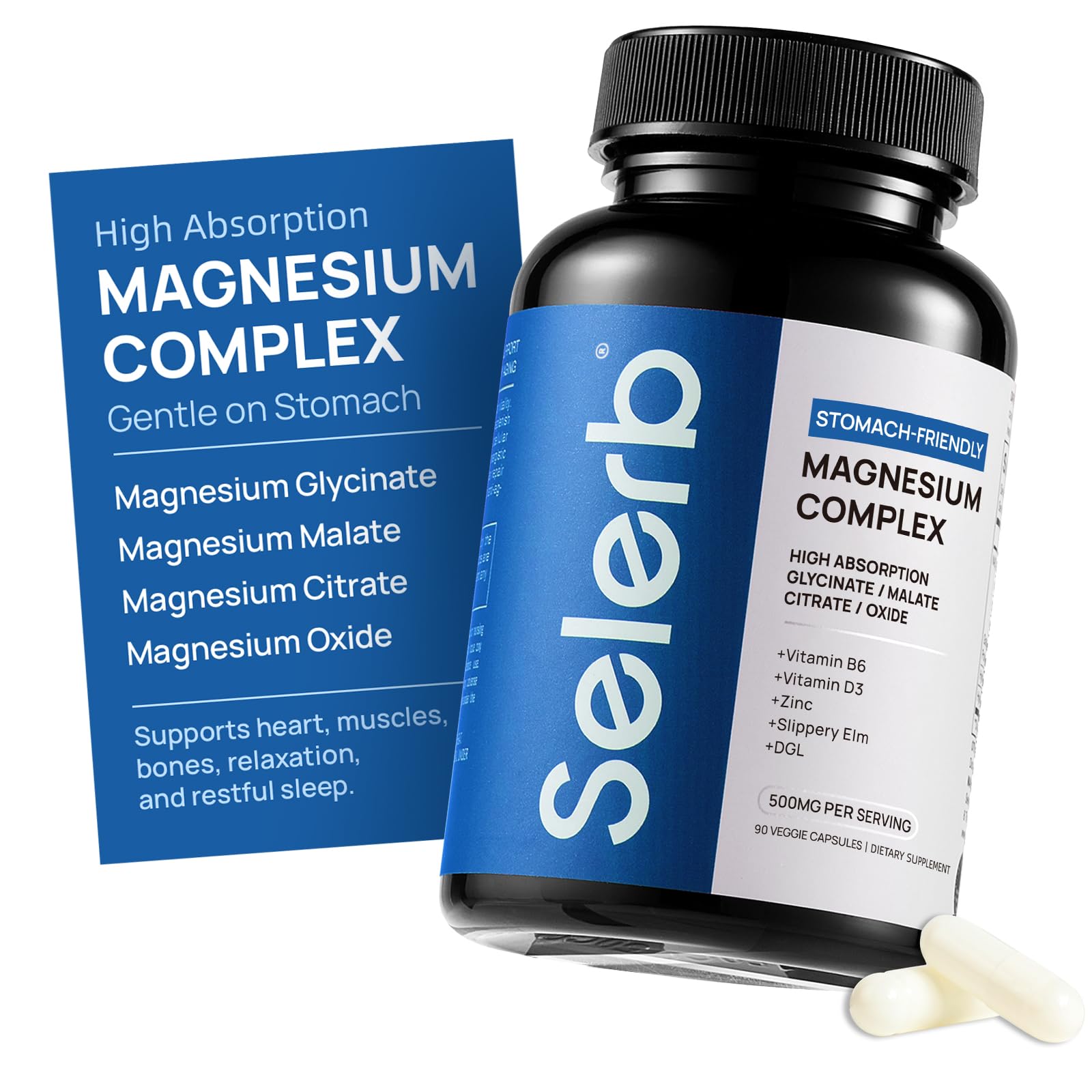 Selerb Magnesium Complex product hero image for women and men