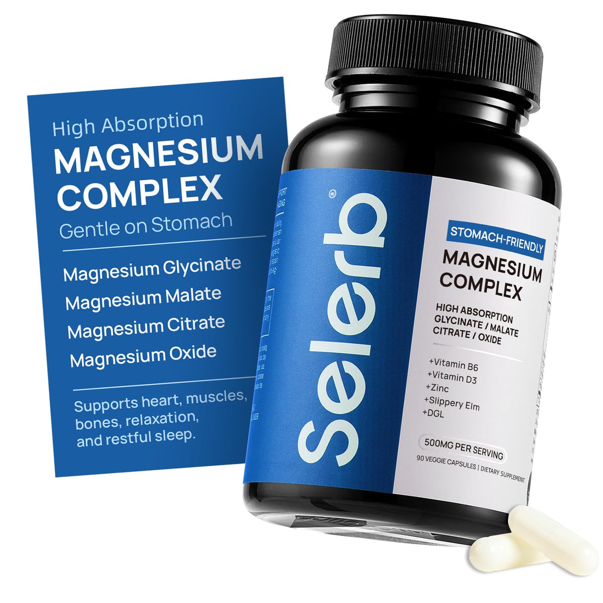 Selerb Magnesium Complex product hero image for women and men