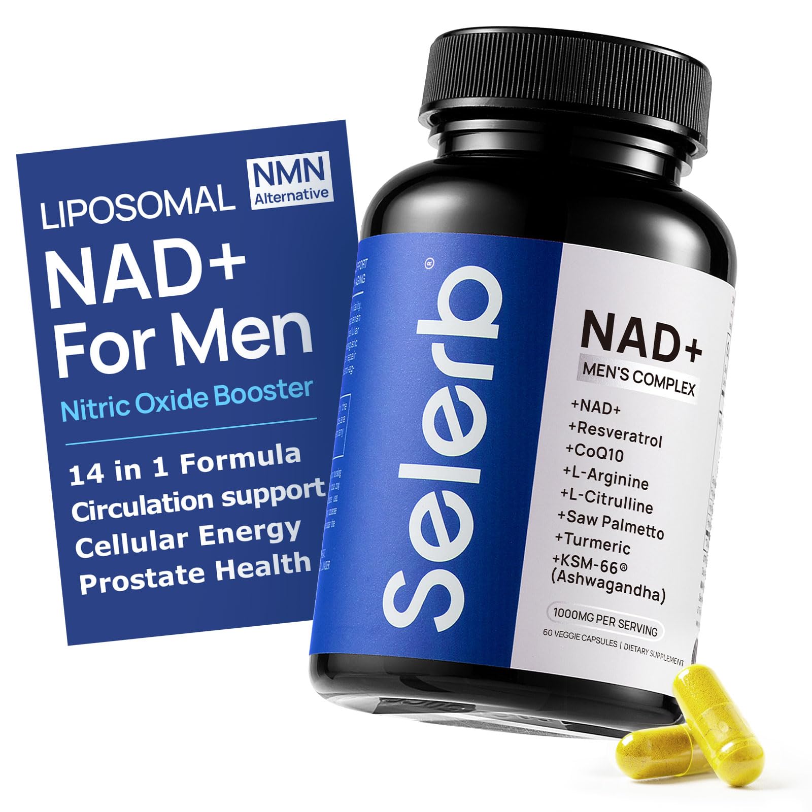 Selerb NAD+ for Men bottle – front view