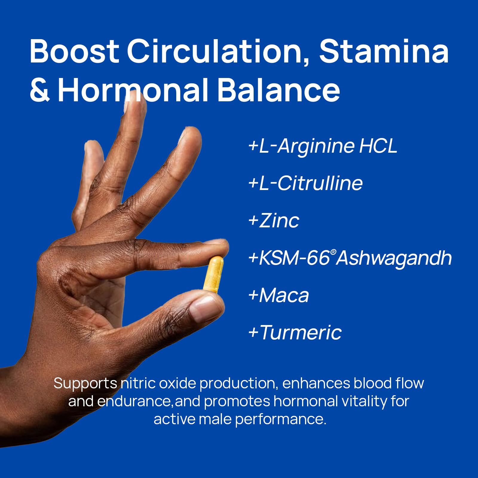 L-Arginine, L-Citrulline and Turmeric in the formula