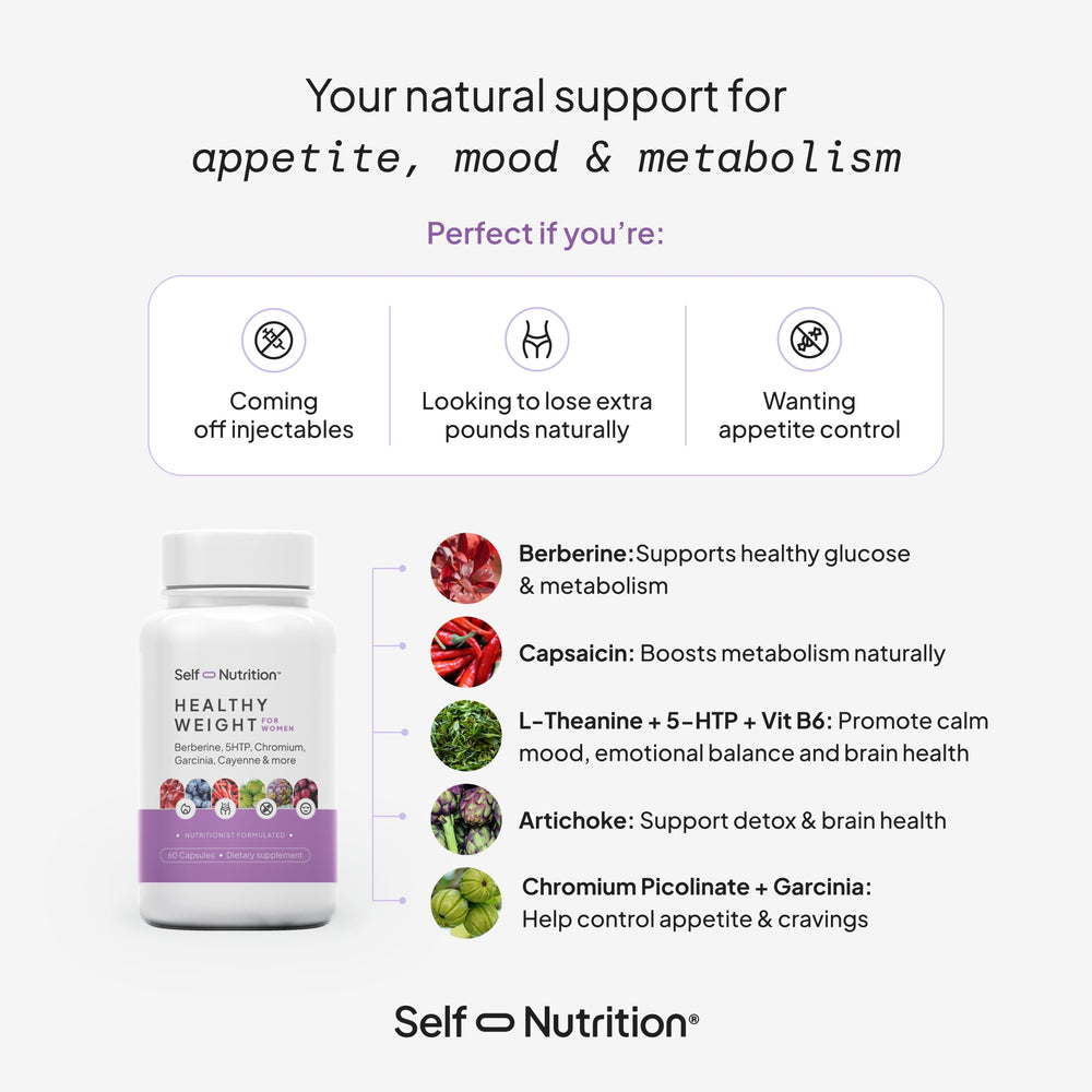 SELF NUTRITION berberine-hcl formula bottle emphasizes potent metabolism-support.