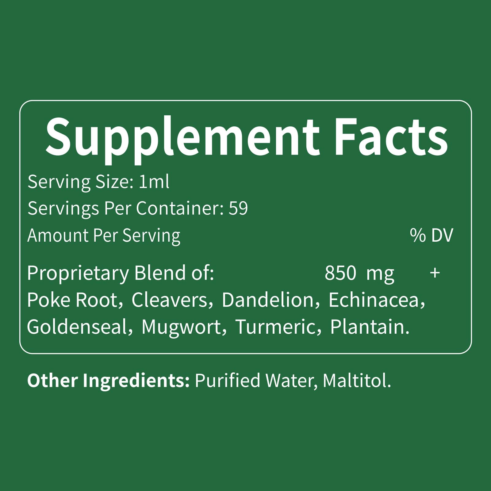 Herbal supplement product display with bottle and ingredients
