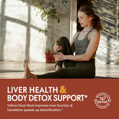 Dropper bottle of Selvaherb Yellow Dock Root Organic Drops