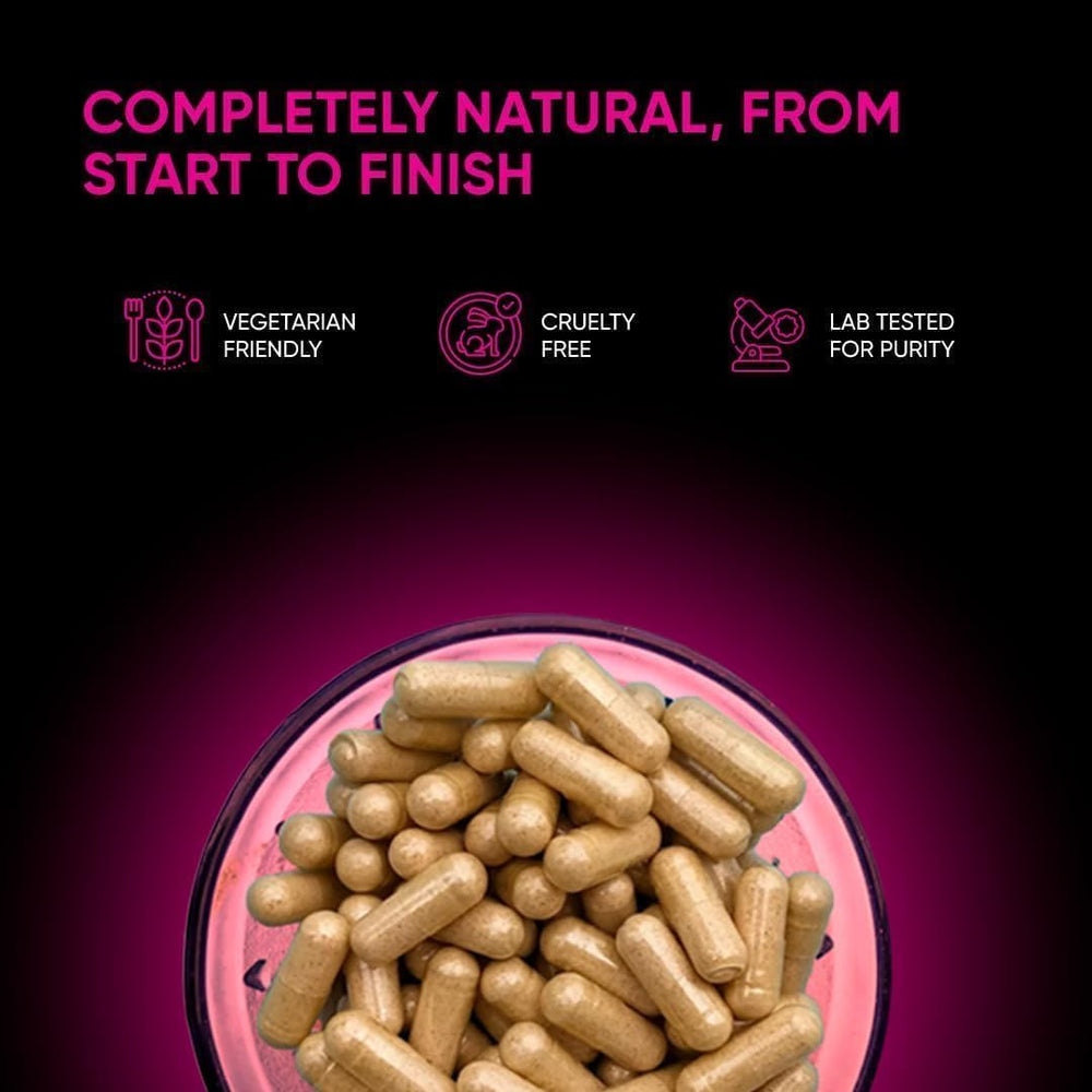 Capsules arranged on a clean white surface