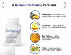Nutrition ingredients and flavor notes on Semenhance label