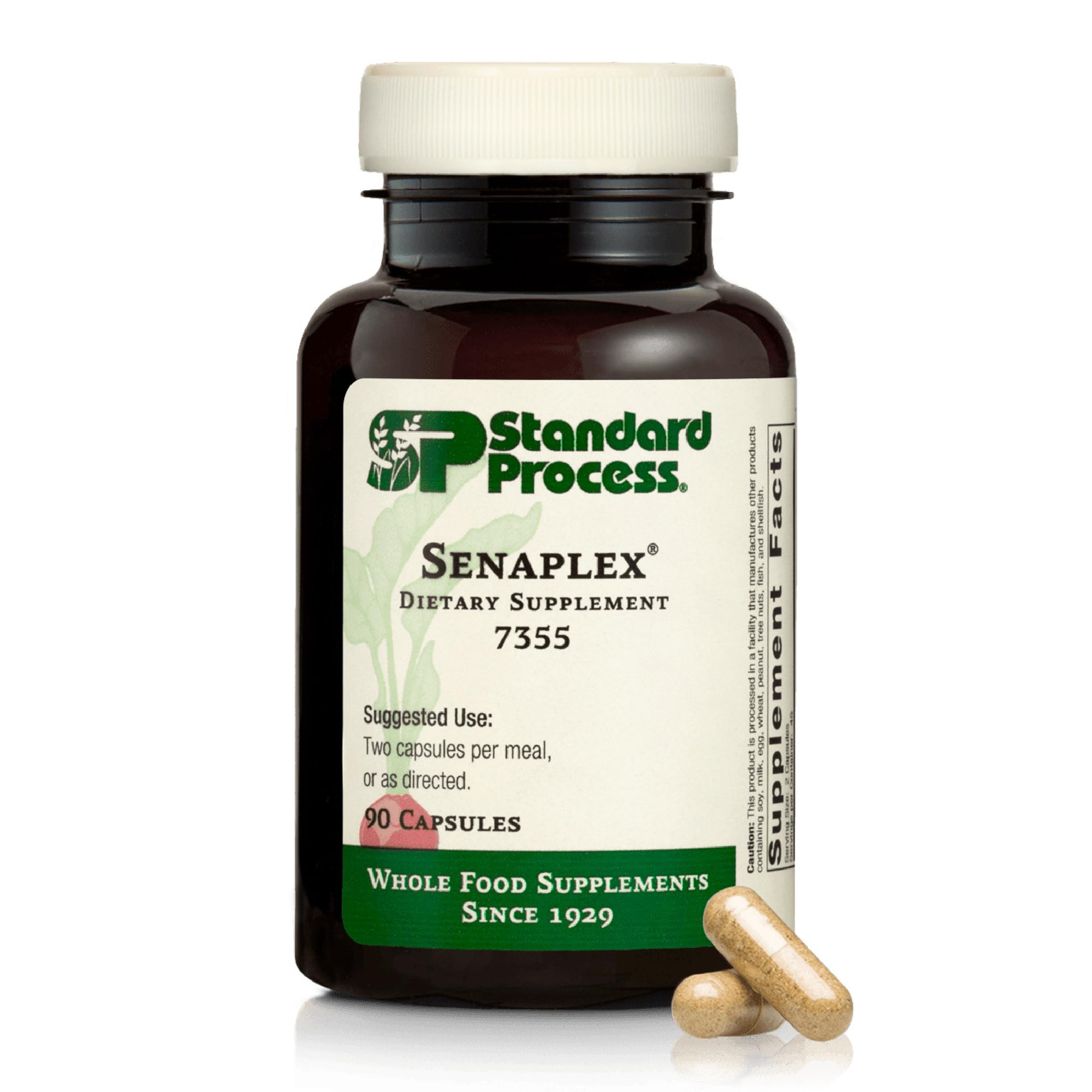 Senaplex bottle illustrating nervous system support