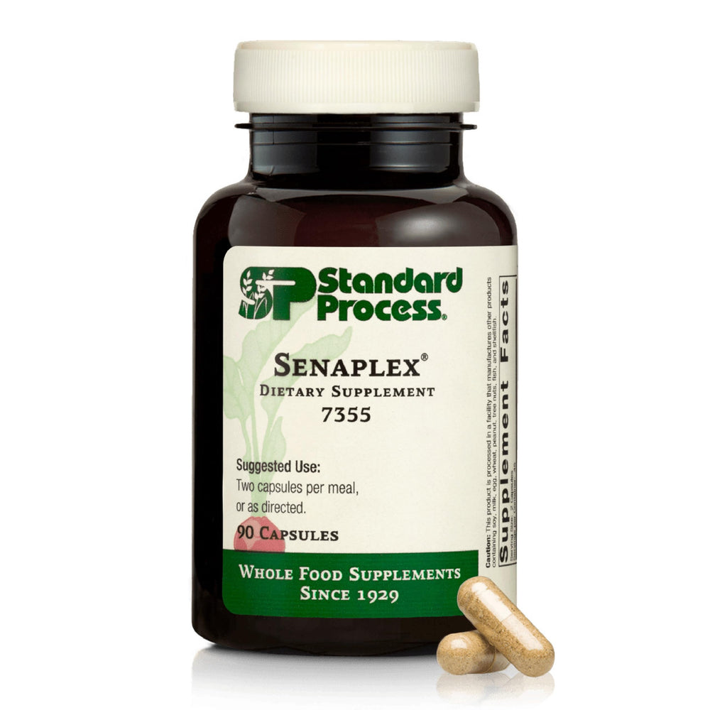 Senaplex bottle illustrating nervous system support