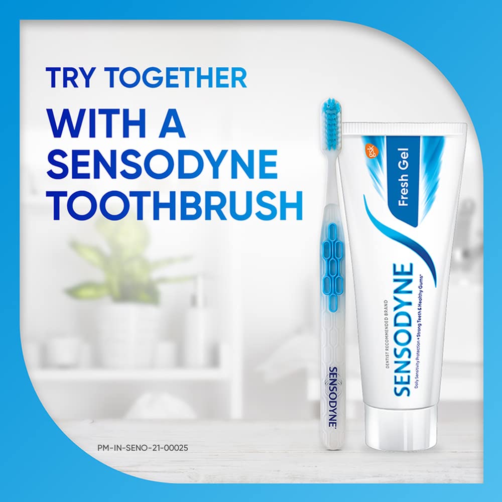 Illustration representing fresh breath after brushing with Sensodyne