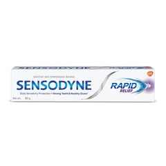 Front view of Sensodyne Rapid Relief 80 g pack of 2