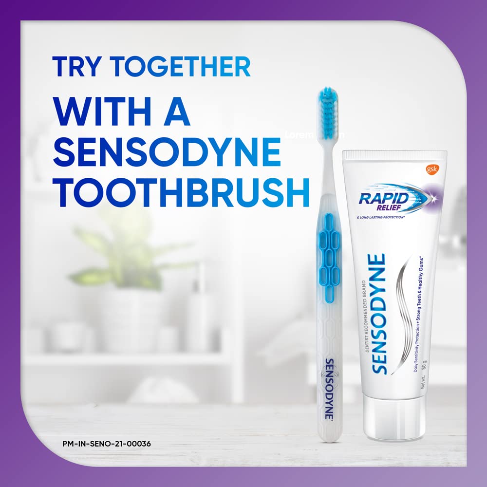 Label details of Sensodyne Rapid Relief 80 g pack