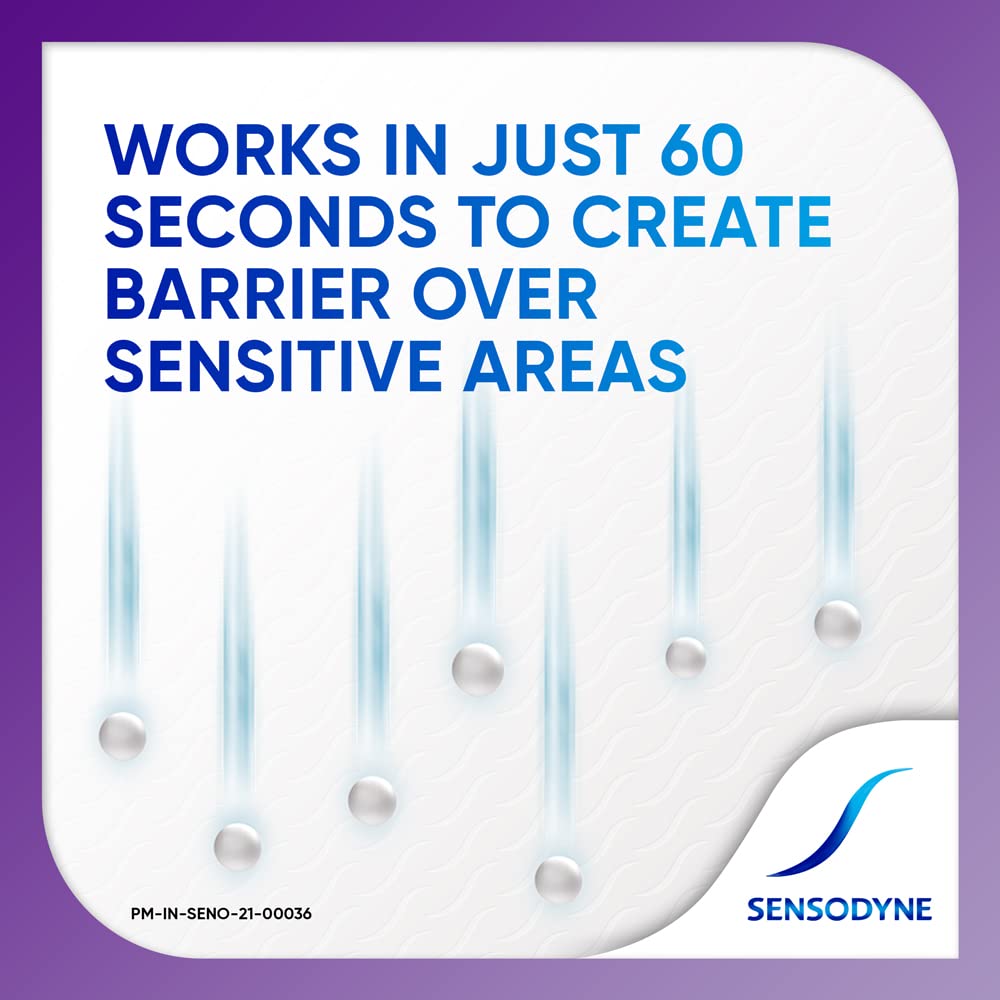 Sensodyne Rapid Relief 80 g pack on white background