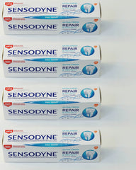 Sensodyne Repair & Protect Extra Fresh toothpaste 75 ml tubes, pack of 4, Italian import