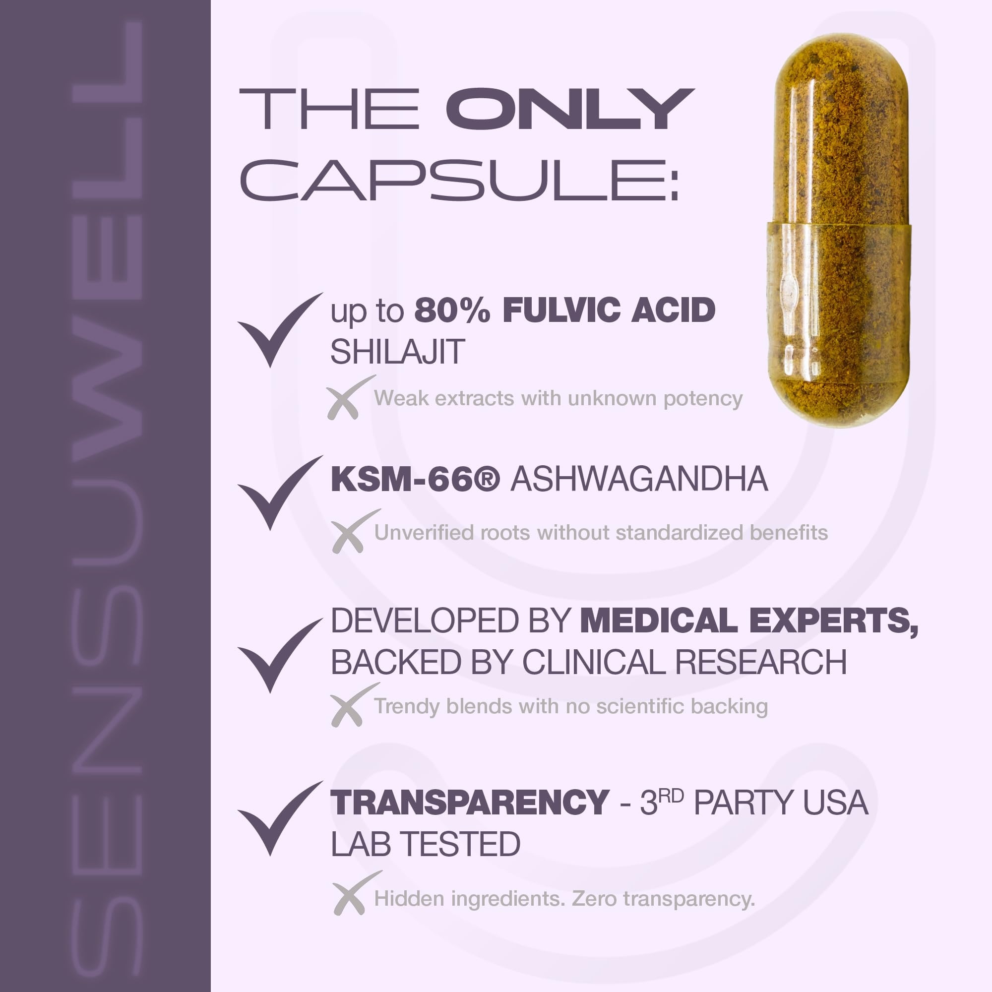 Ashwagandha and Rhodiola Rosea focus ingredients