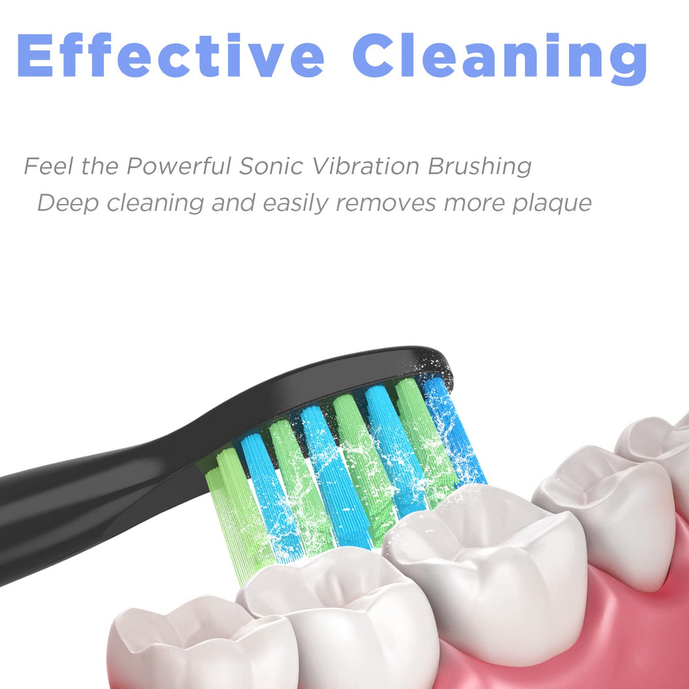 Close-up of ergonomic bristle design on Senyum Fairywill heads