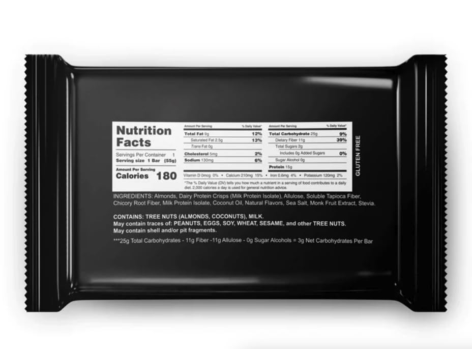 Sepe Nutrition Protein Treat fiber-rich bite showing 11g fiber per serving for fullness.
