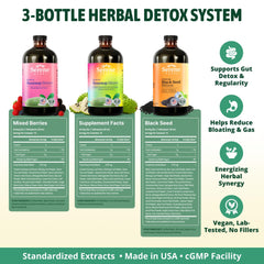 Close-up of organic guanabana soursop bitters with mixed berries and black seed