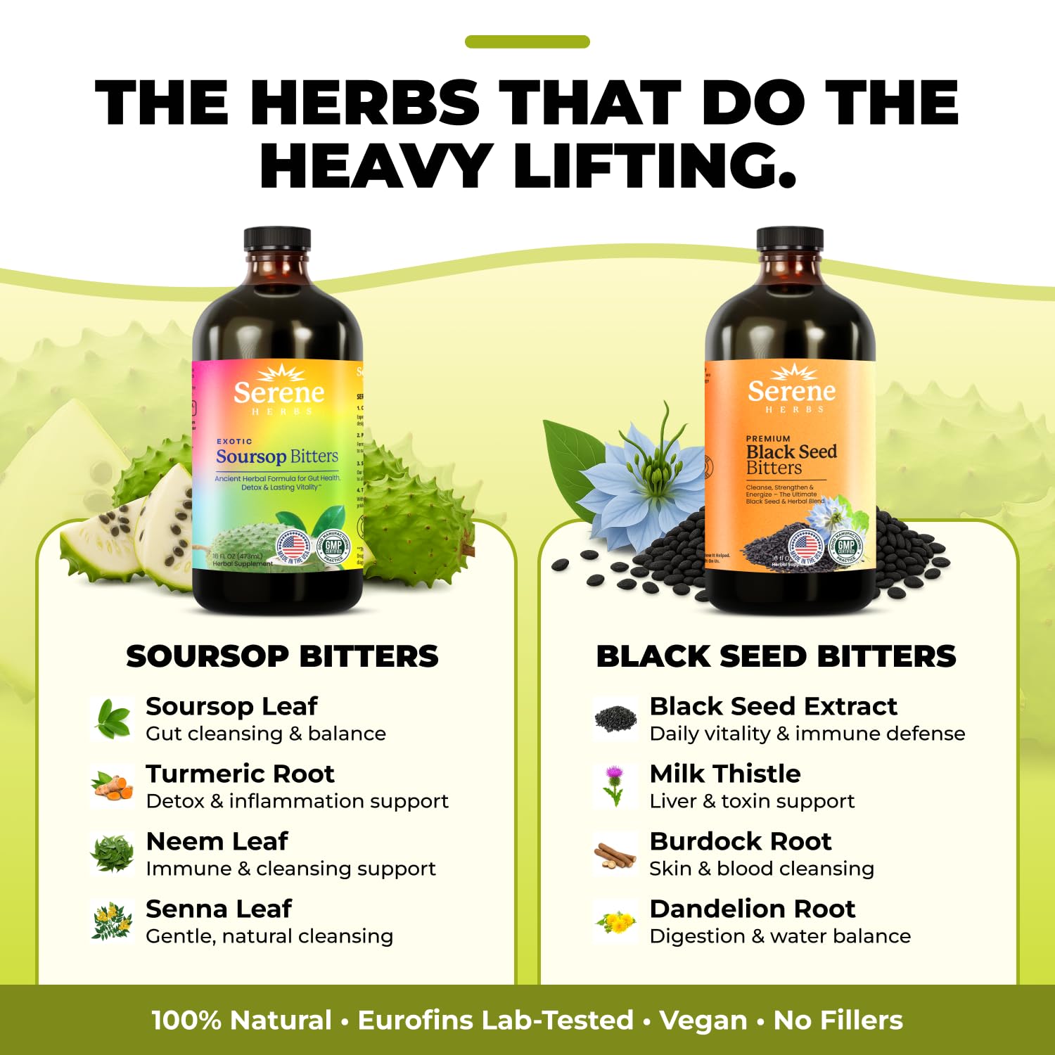 Liquid bitters being poured into a glass for serving