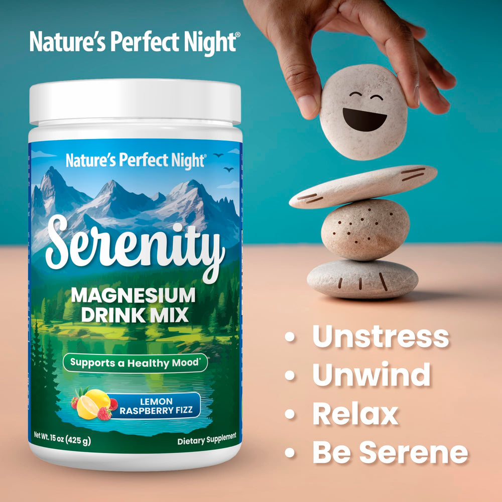 Nutrition label showing 325 mg magnesium per serving