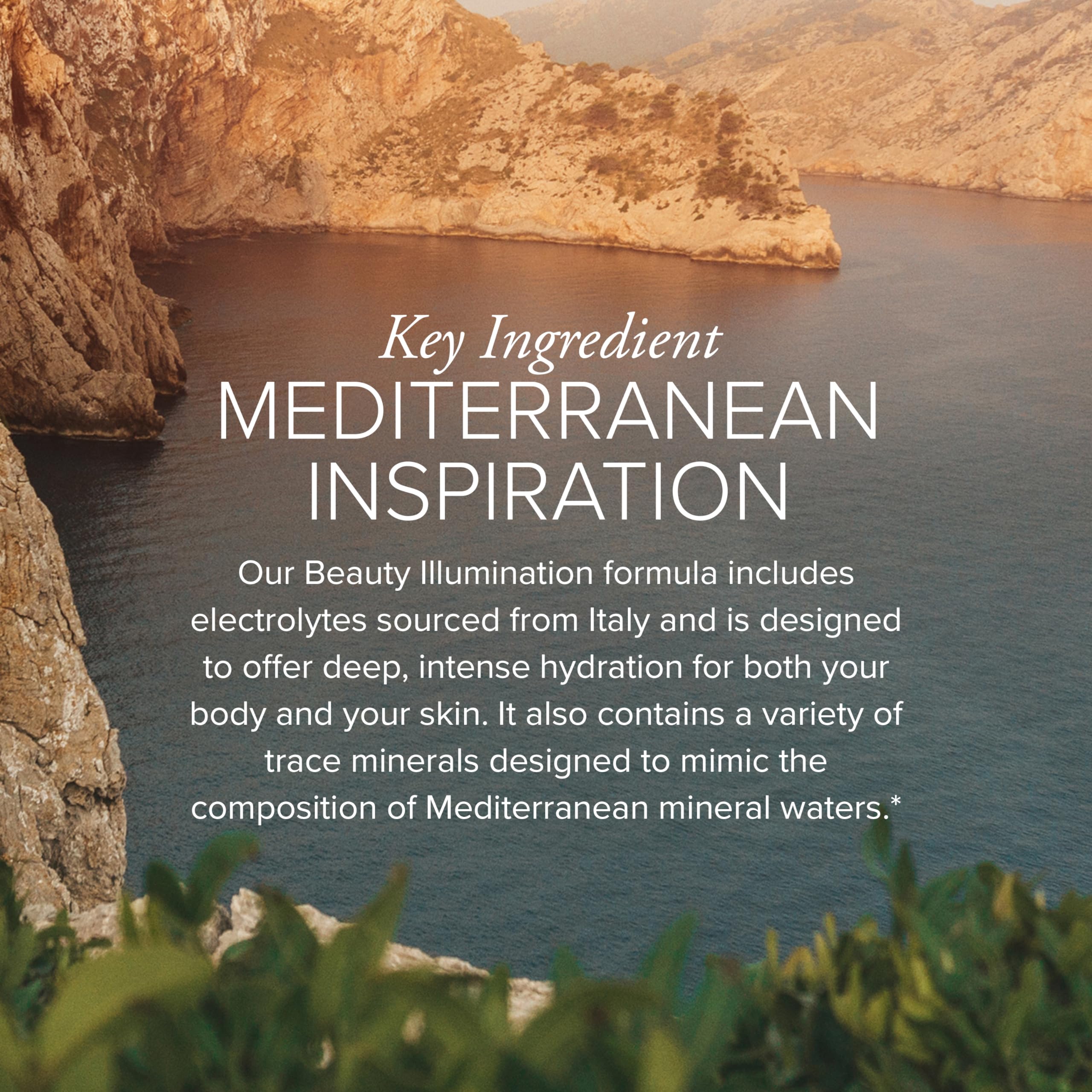 Powder dissolving in water to create a citrus drink