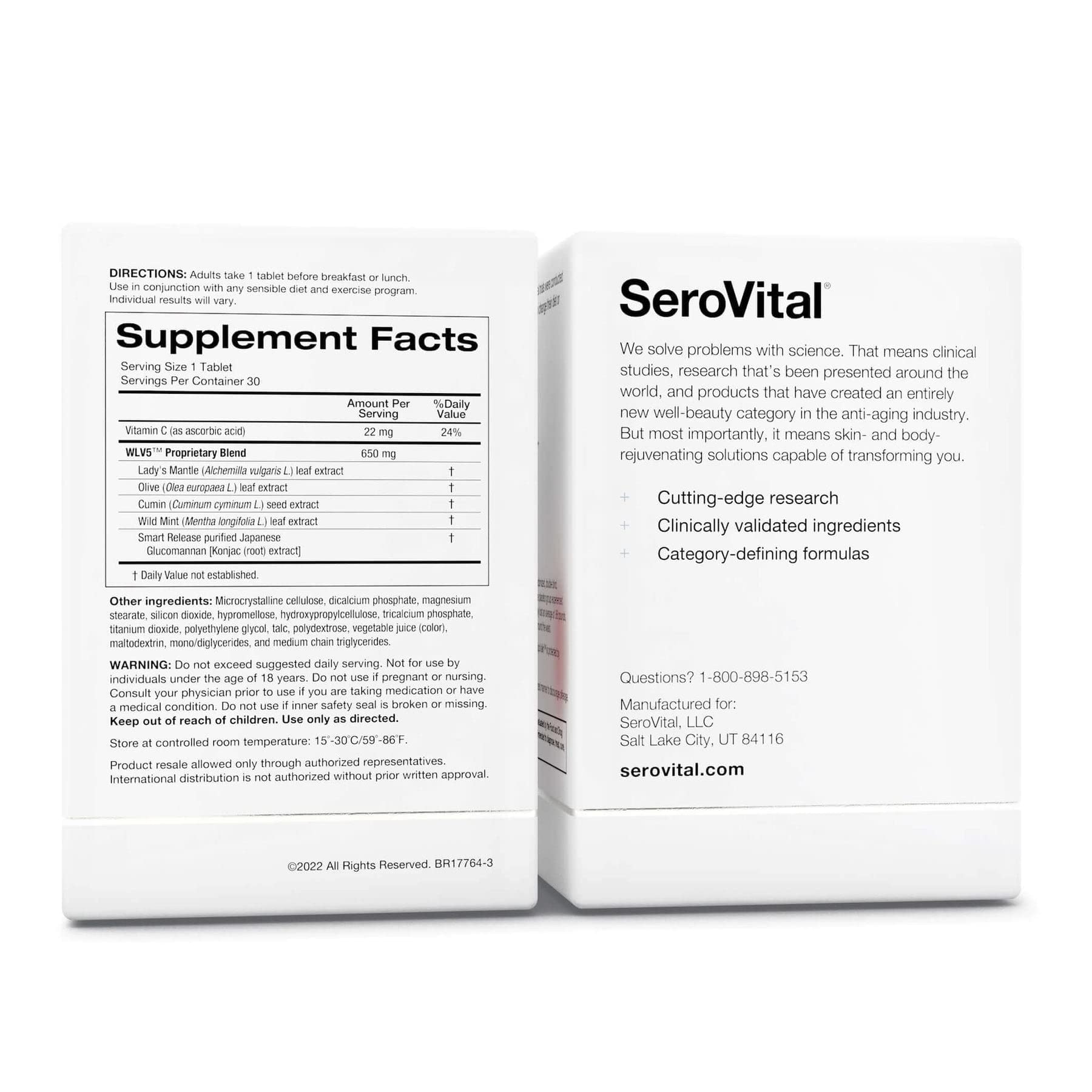 Serovital LipoValin with 90-day money-back guarantee for risk-free trial.