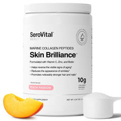 Serovital Skin Brilliance front label and packaging