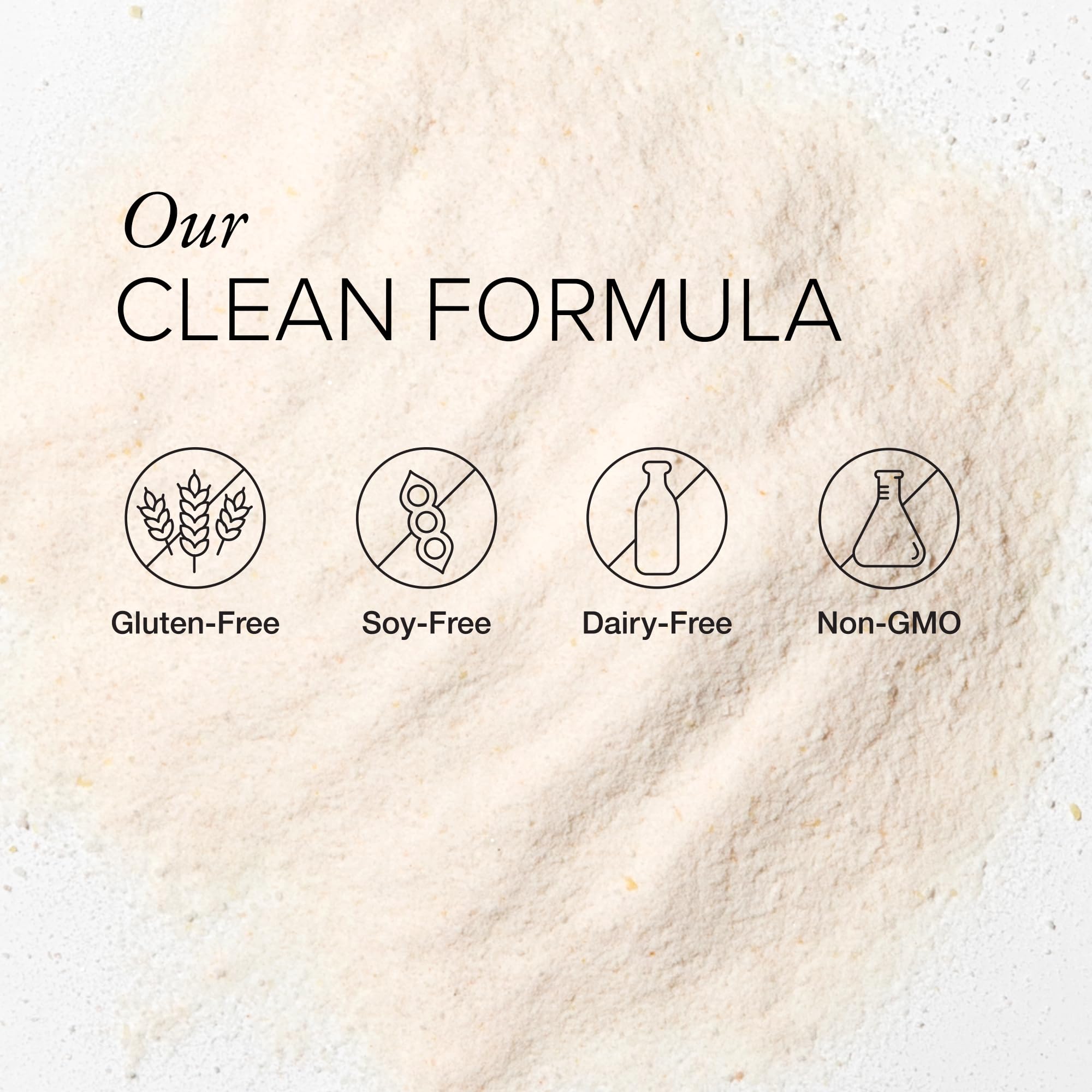 Close-up of ingredients chart for the marine collagen formula