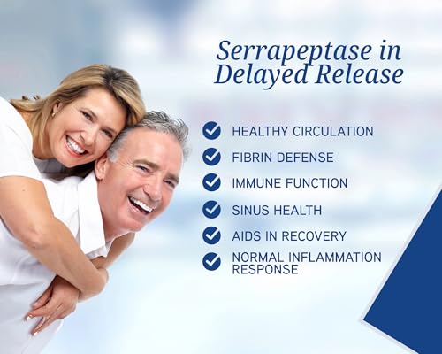 Supports healthy sinuses and immune system with Serra-125k