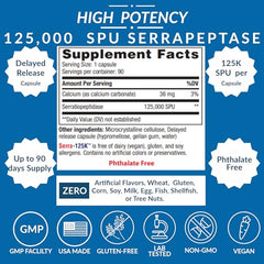 Systemic enzyme support with Serra-125k