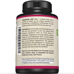 Close-up of Serrapeptase capsule showing 40,000 SPU